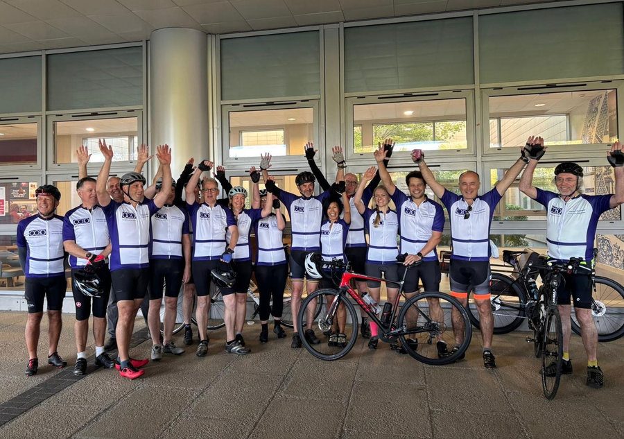 The team at the Churchill Hospital before the start